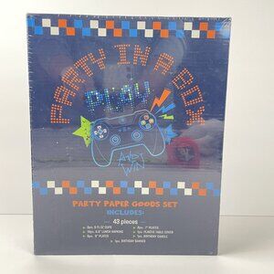 New! "Play and Win" Gamer Party In A Box - 43 Piece Birthday Set